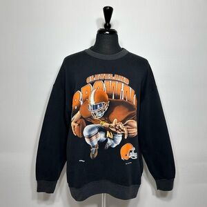 Vintage 1994 Nutmeg Cleveland Browns Graphic Crewneck Sweatshirt Men's XL RARE!